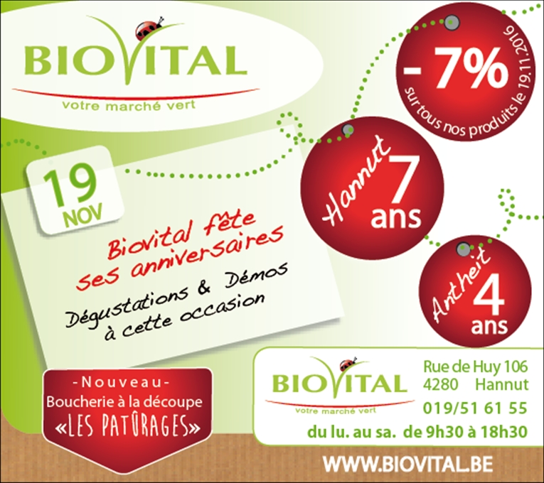 Biovital fête l'anniversaire de ses deux magasins